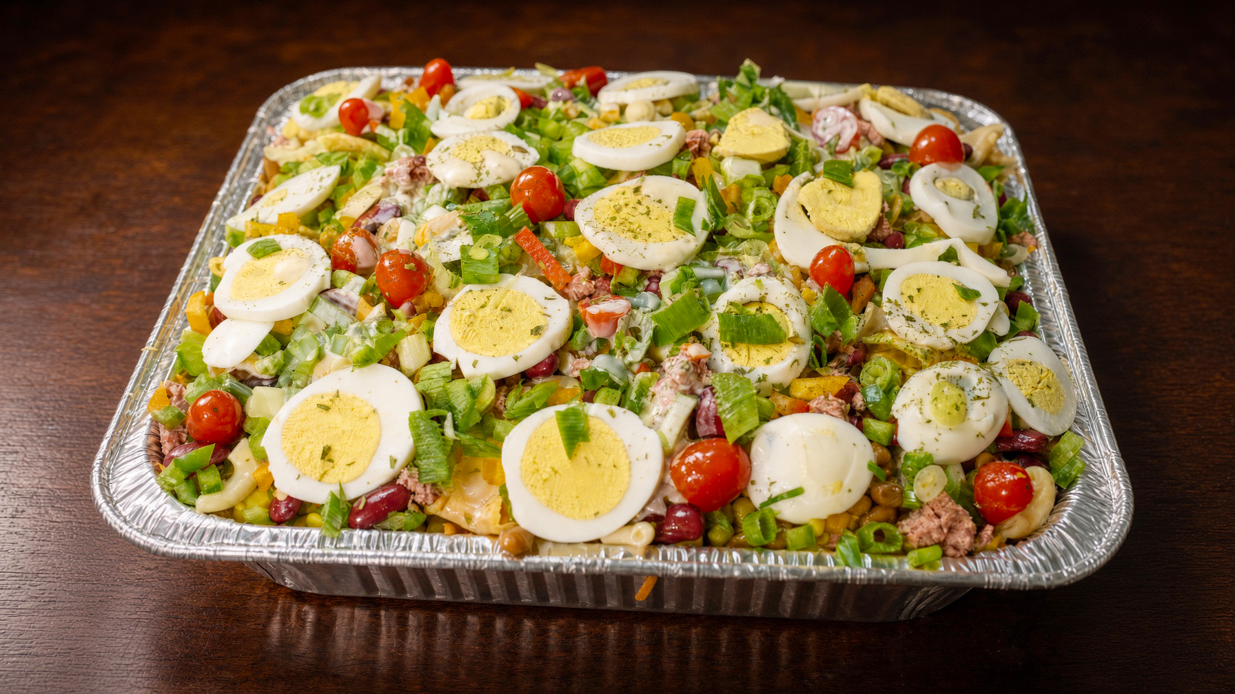 A colourful Beyond Salad vegetable salad tray